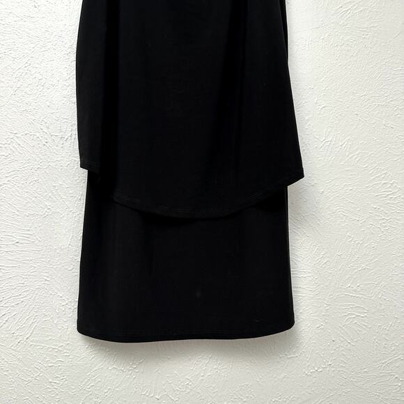 Laundry by Shelli Segal Sleeveless Black Dress with Beaded Neckline - Picture 3 of 9